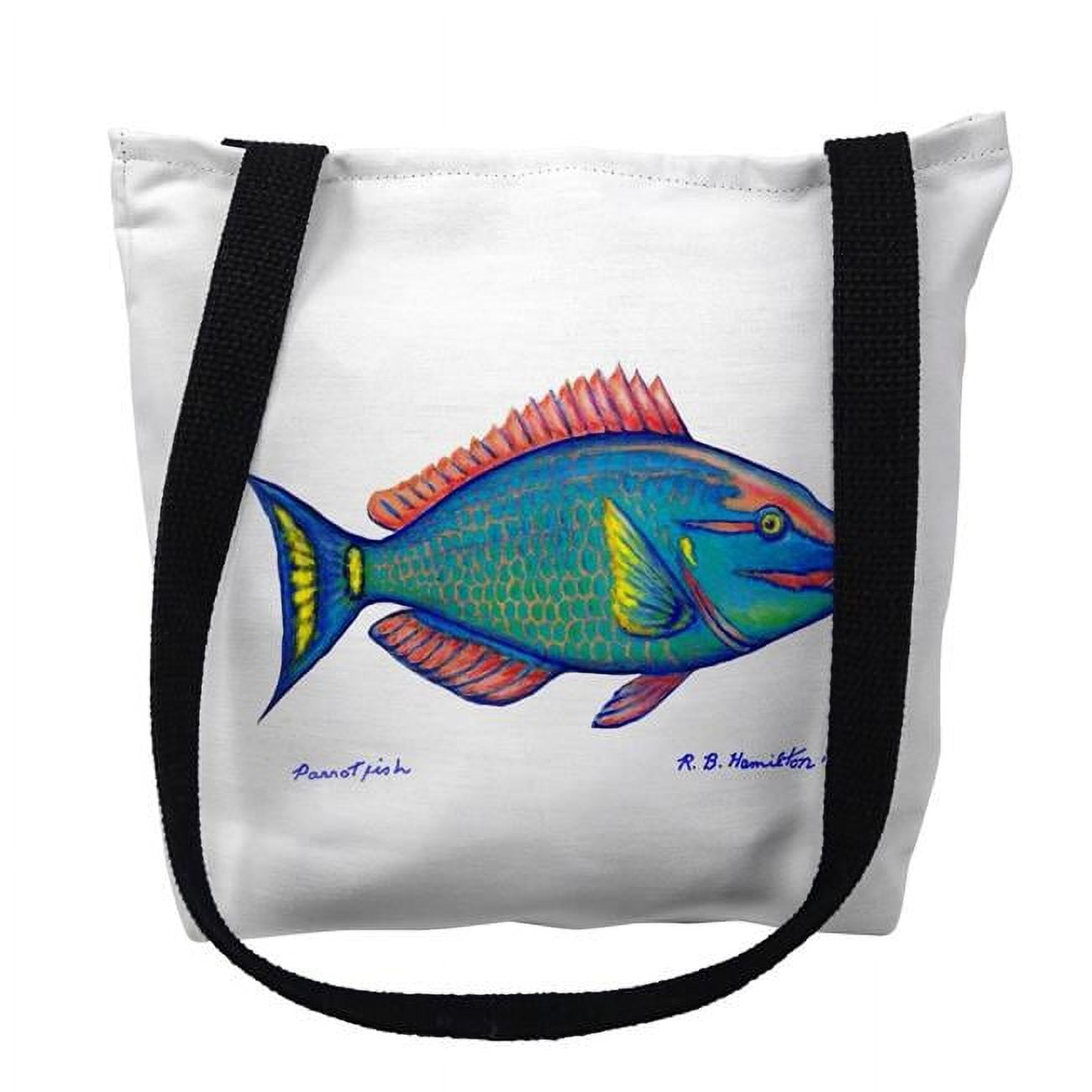 18 x 18 in. Parrot Fish Tote Bag - Large
