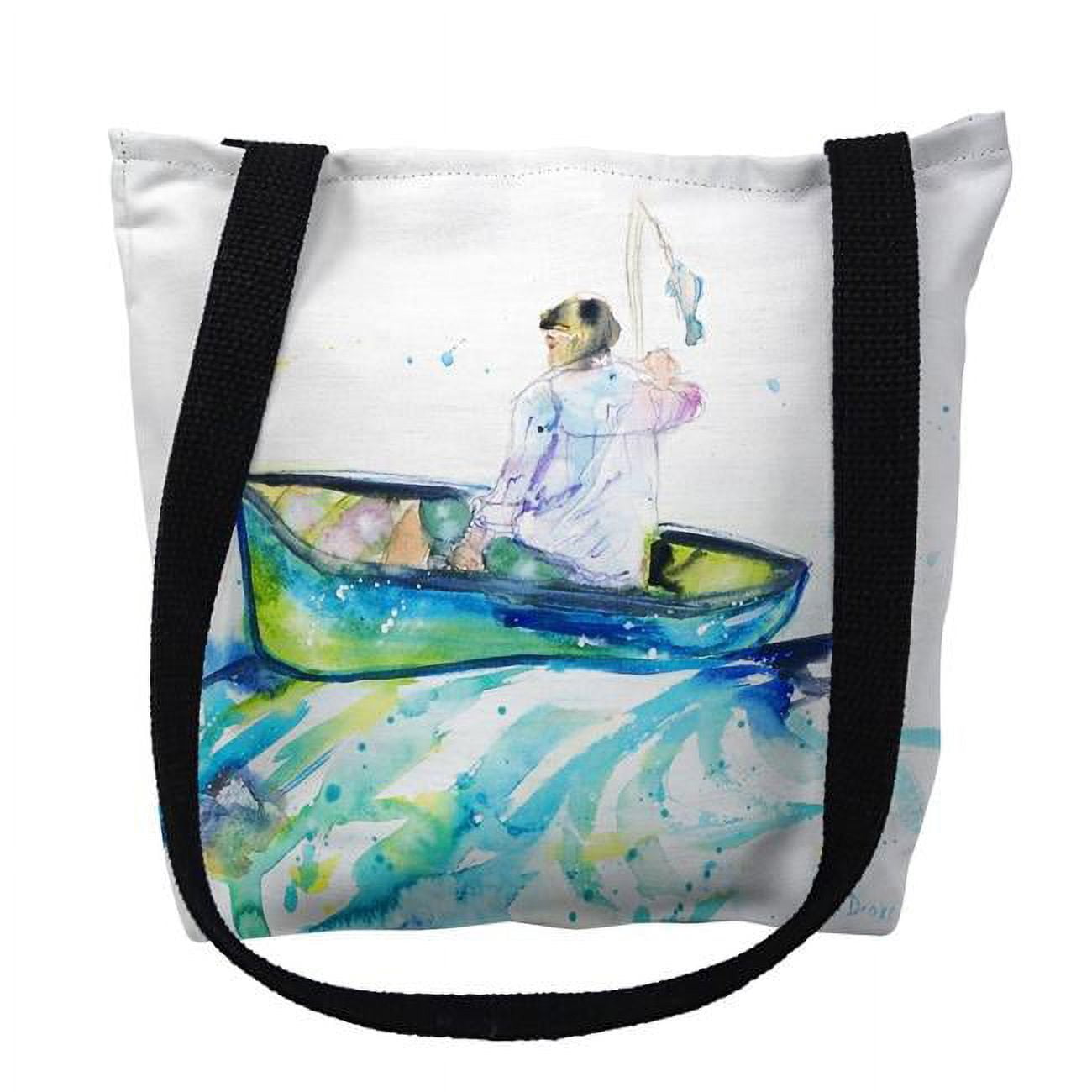 18 x 18 in. Boy in Boat Tote Bag - Large