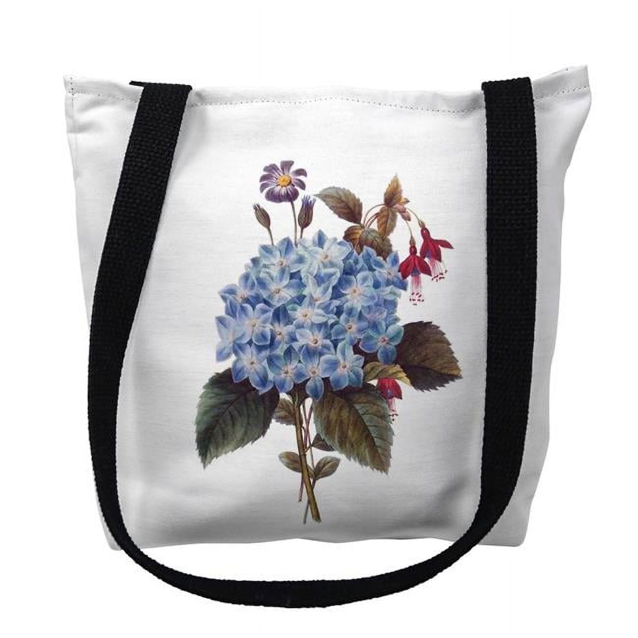 18 x 18 in. Blue Hydrangea Tote Bag - Large