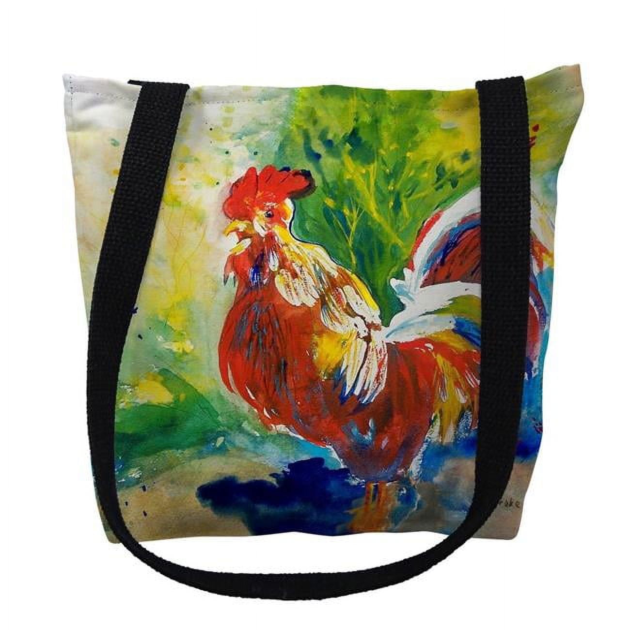 18 x 18 in. Red Rooster Tote Bag - Large
