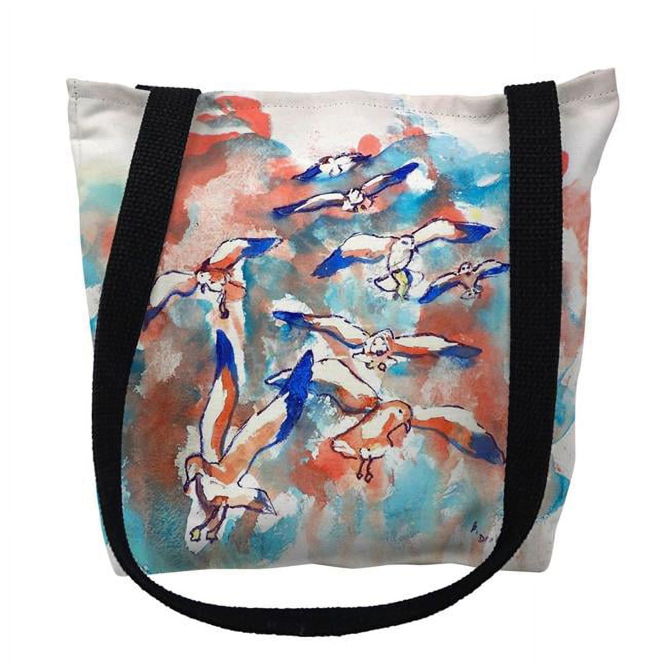 18 x 18 in. Gulls Flocking Tote Bag - Large