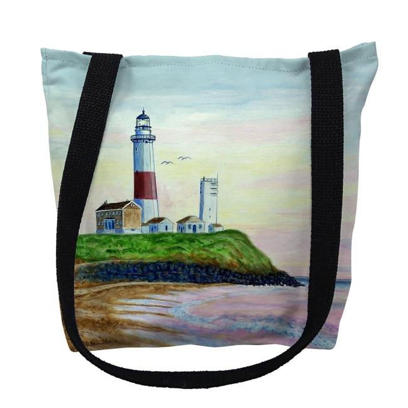 18 x 18 in. Montauk Lighthouse, NY Tote Bag - Large