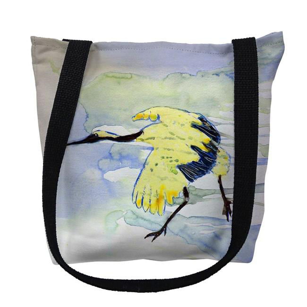 18 x 18 in. Yellow Crane Tote Bag - Large
