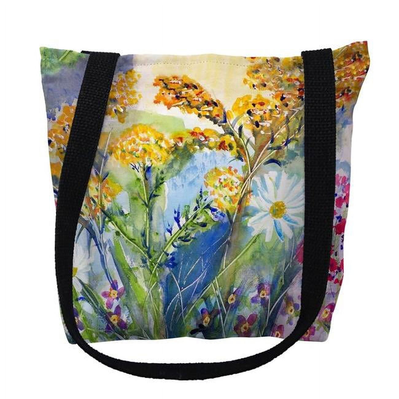 18 x 18 in. Wild Flowers Tote Bag - Large