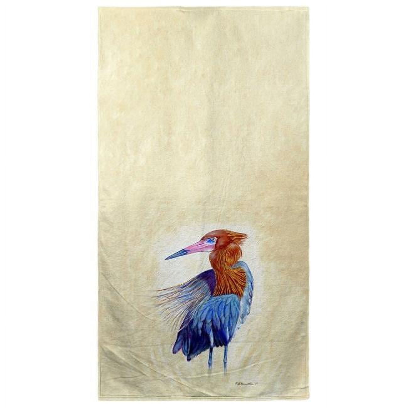 Picture of Betsydrake BT1133 Reddish Egret Beach Towel