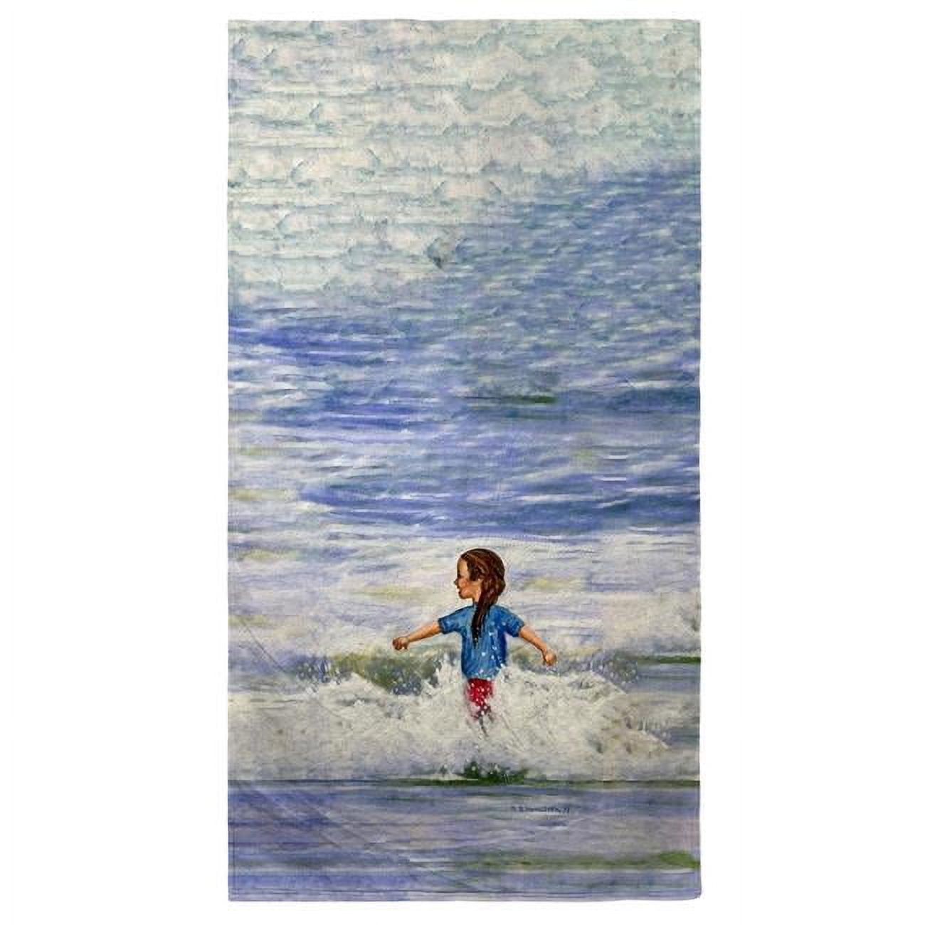 Girl in Surf Beach Towel