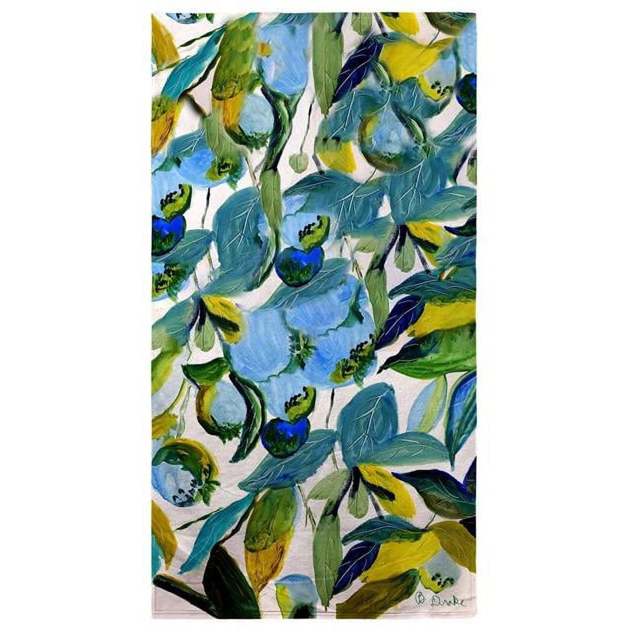 Betsys Blueberries Beach Towel