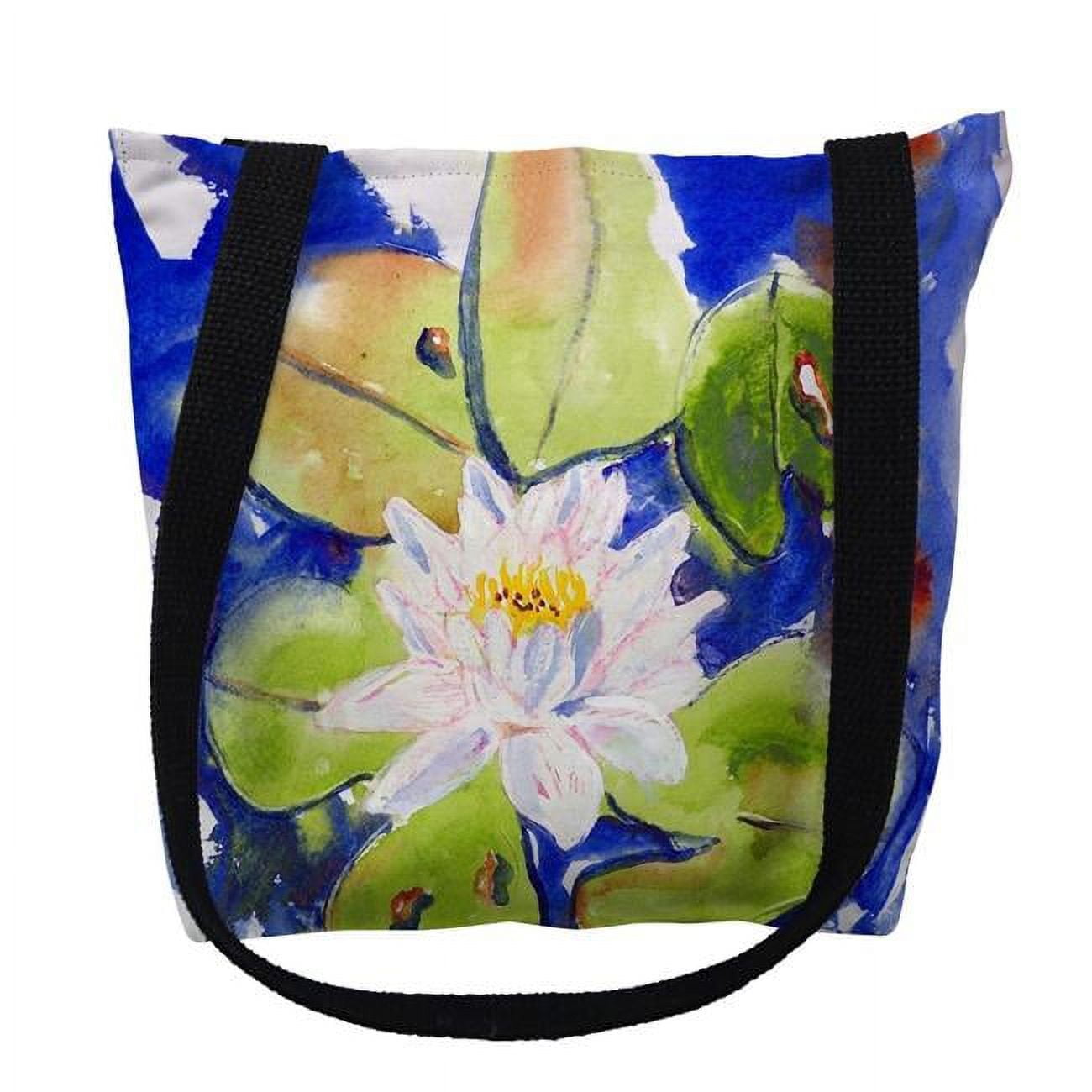 18 x 18 in. Lily Pad Flower Tote Bag - Large