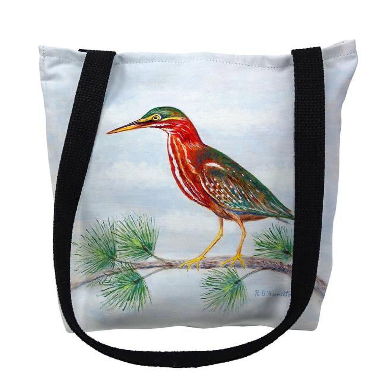 18 x 18 in. Green Heron Tote Bag - Large