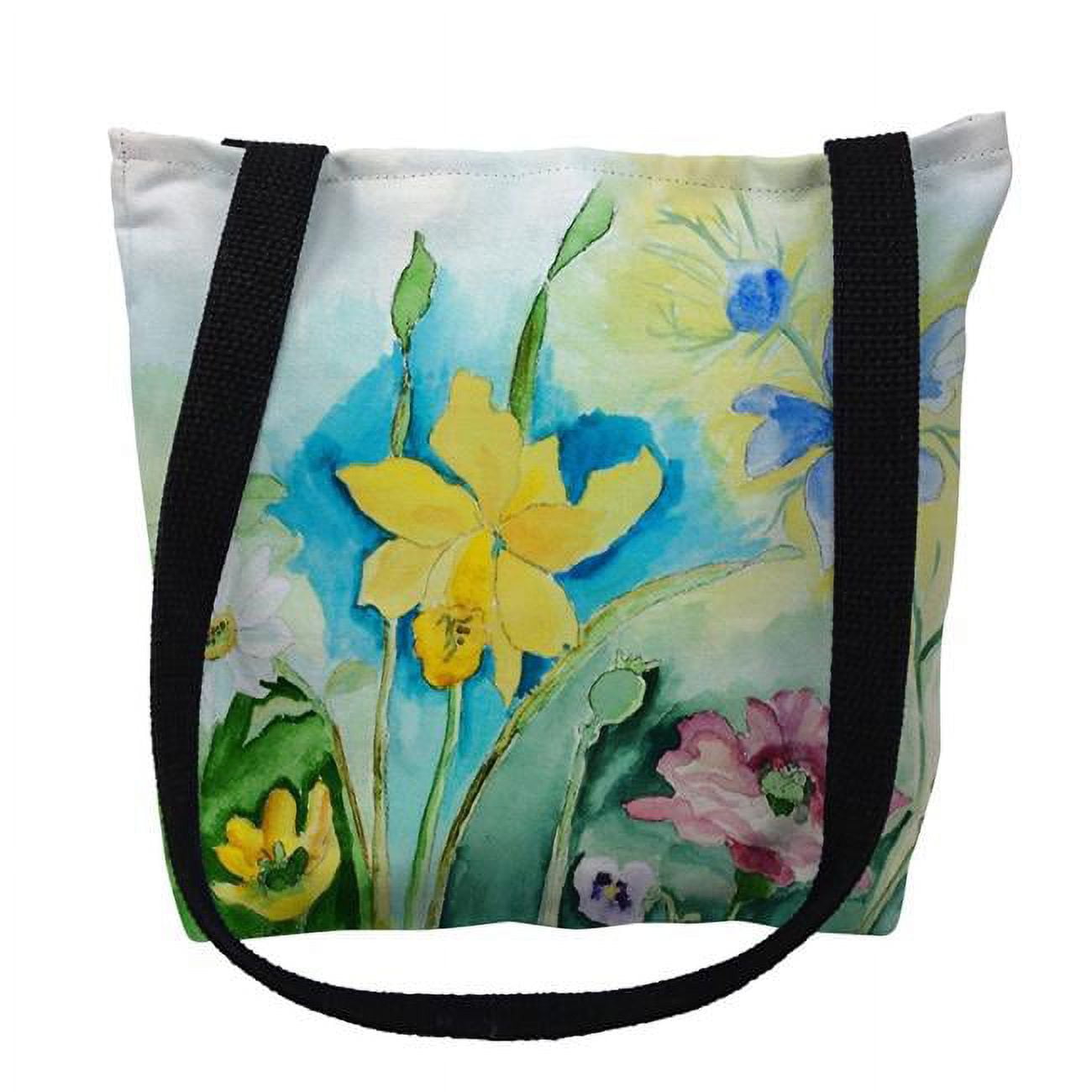 18 x 18 in. Betsys Florals Tote Bag - Large