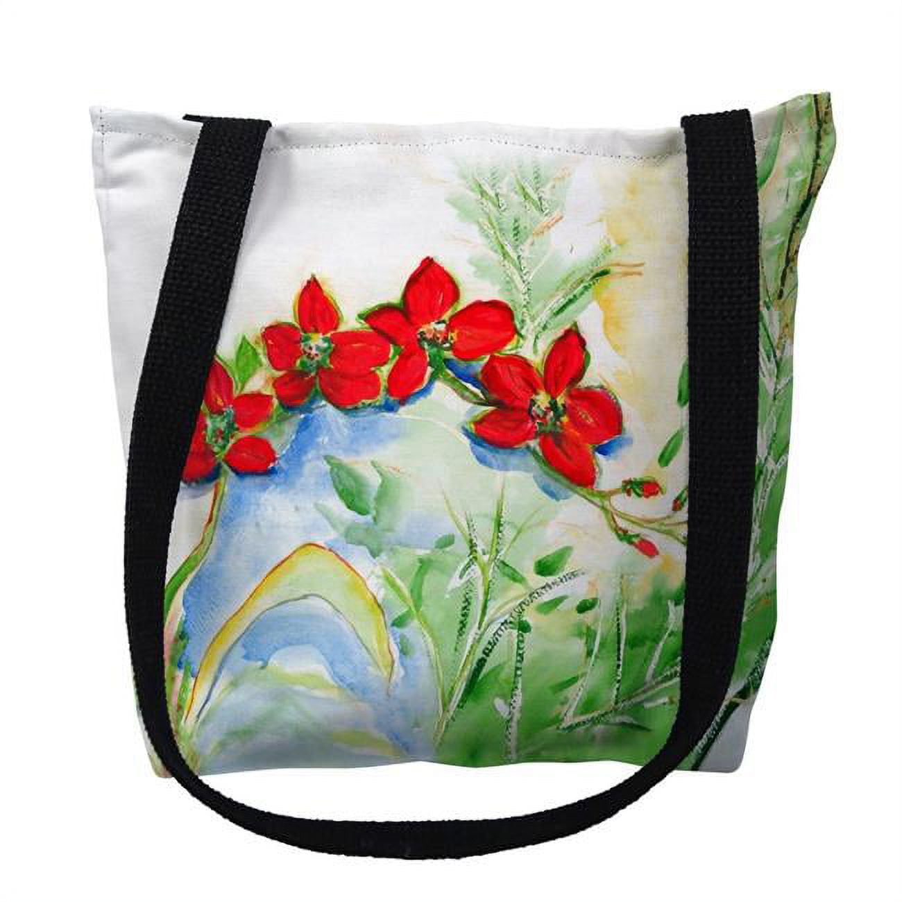 18 x 18 in. Red Orchids Tote Bag - Large