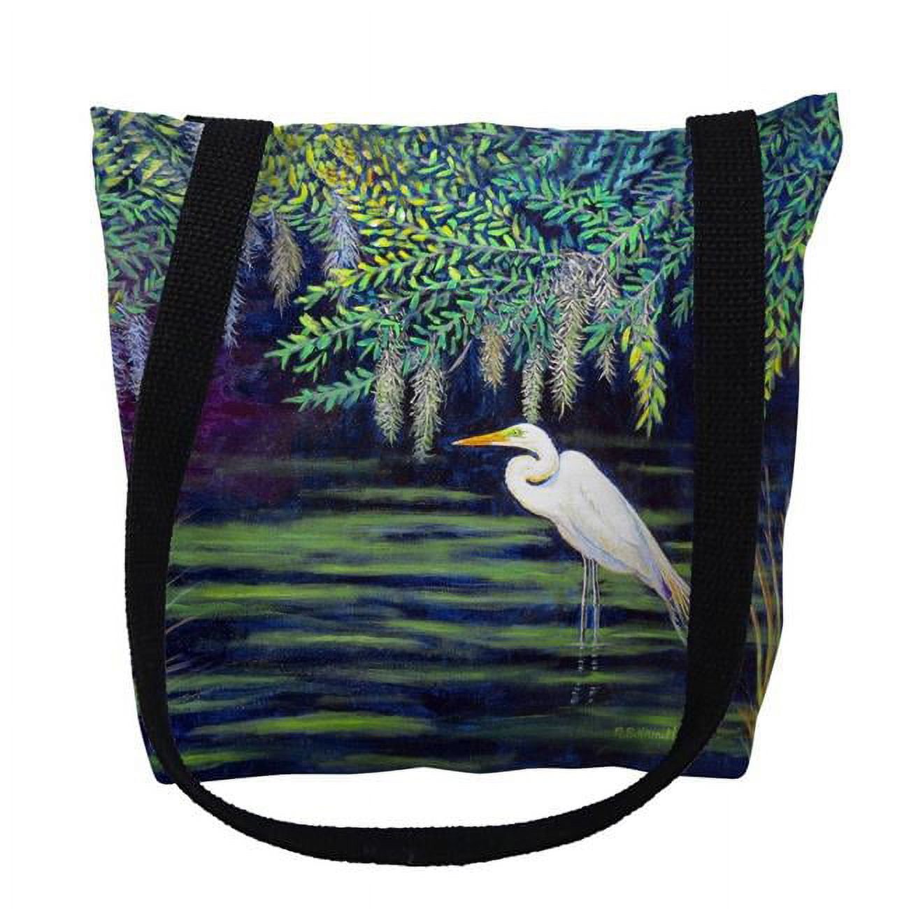 18 x 18 in. Egret Lagoon Tote Bag - Large