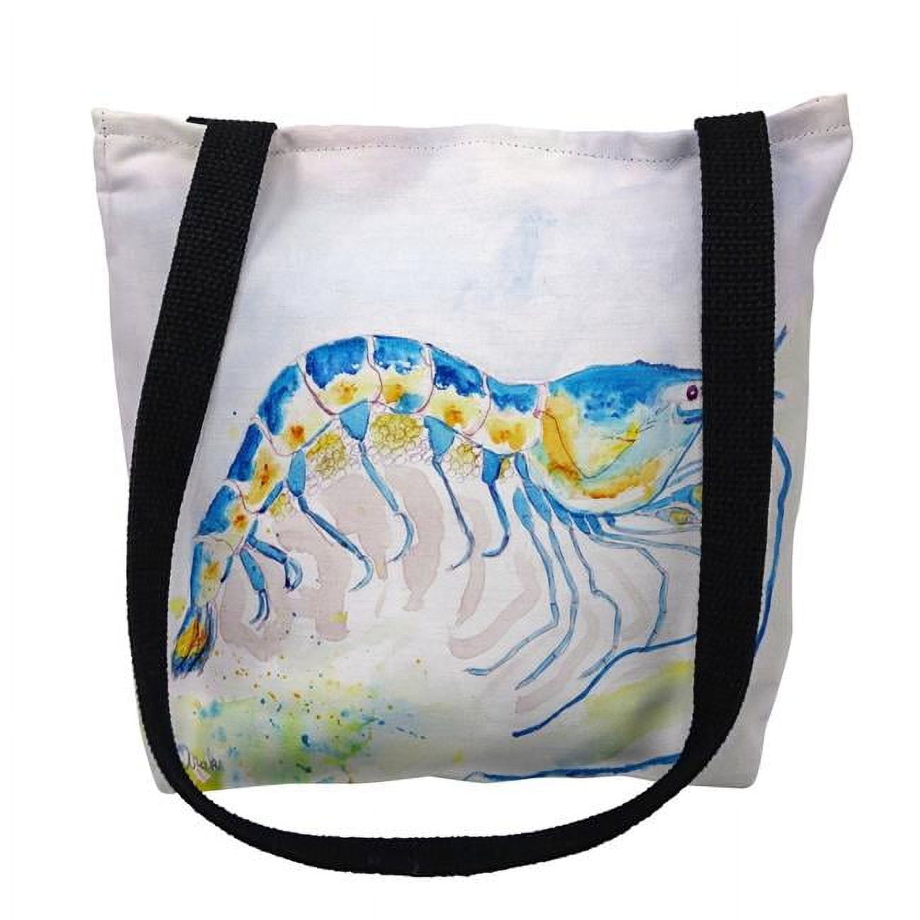 18 x 18 in. Blue Shrimp Tote Bag - Large