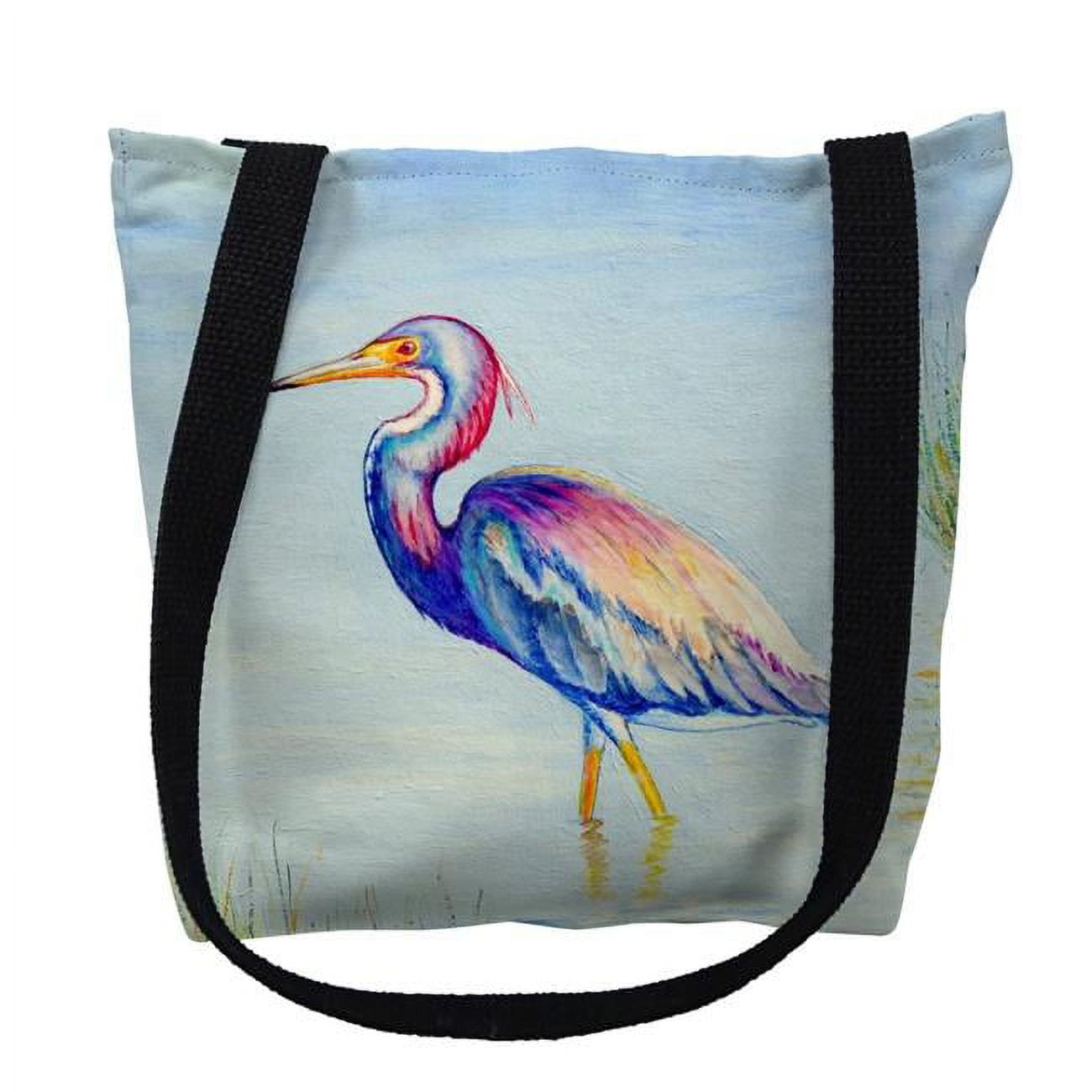 18 x 18 in. Tri-Colored Heron Tote Bag - Large