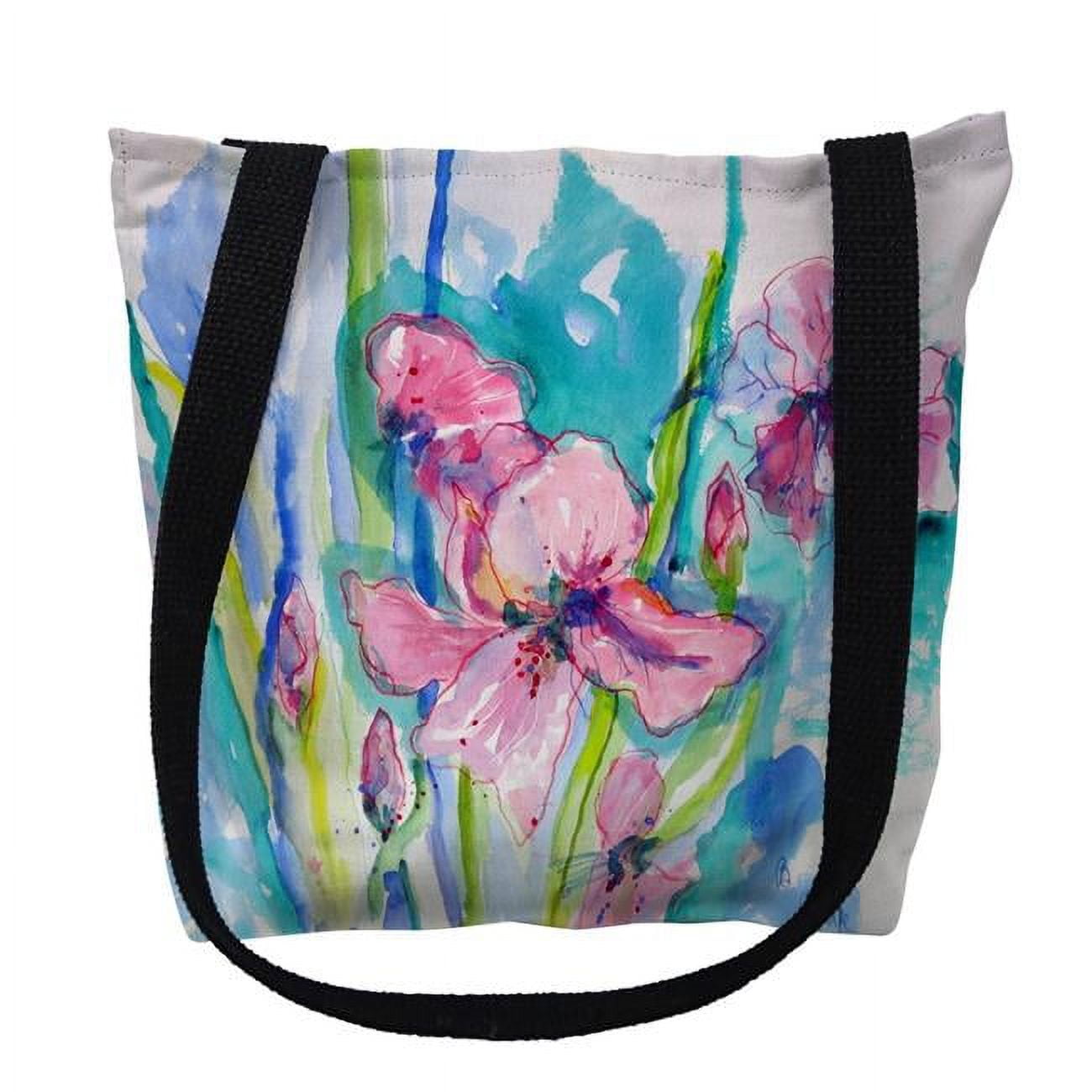 18 x 18 in. Pink Iris Tote Bag - Large