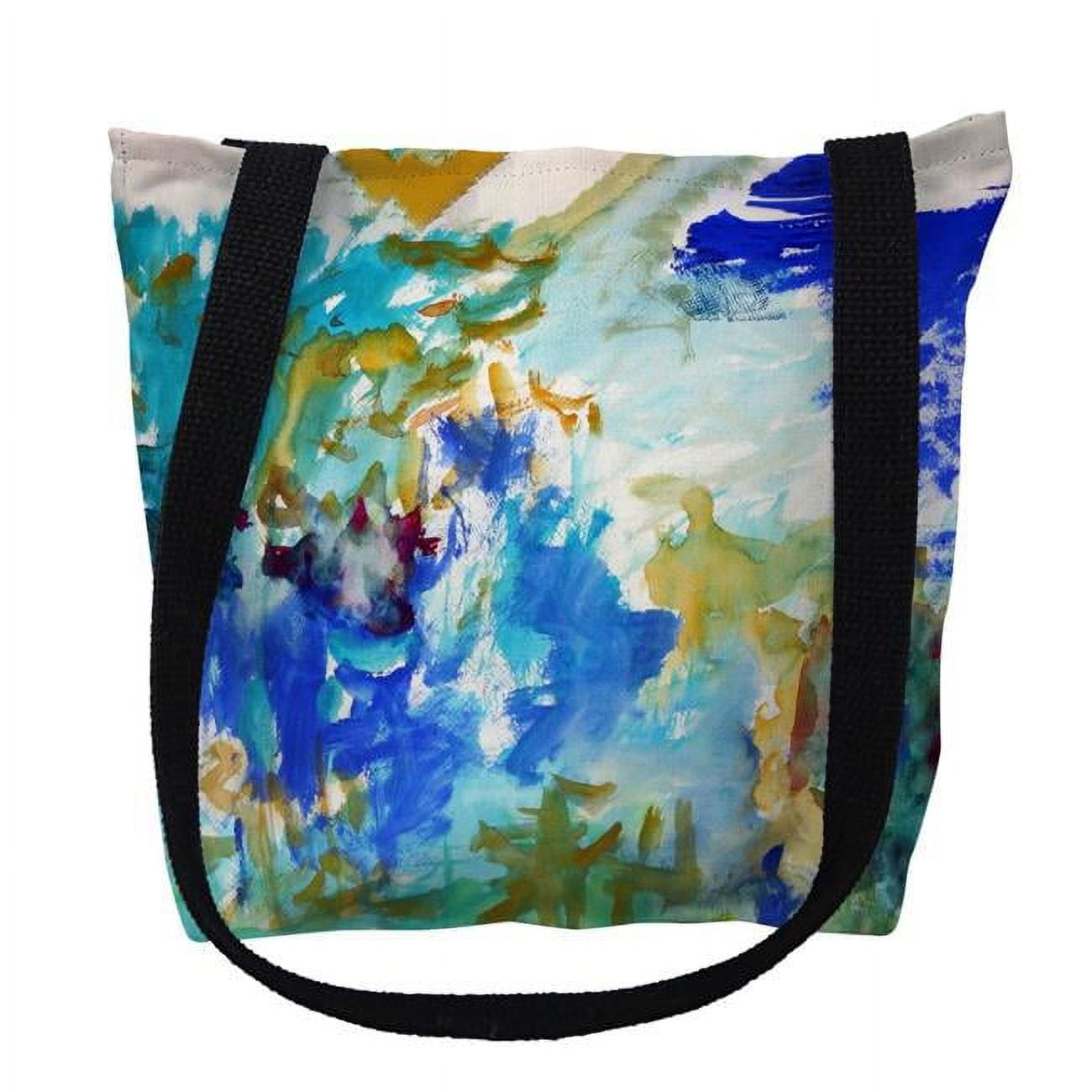 18 x 18 in. Abstract Blue Tote Bag - Large