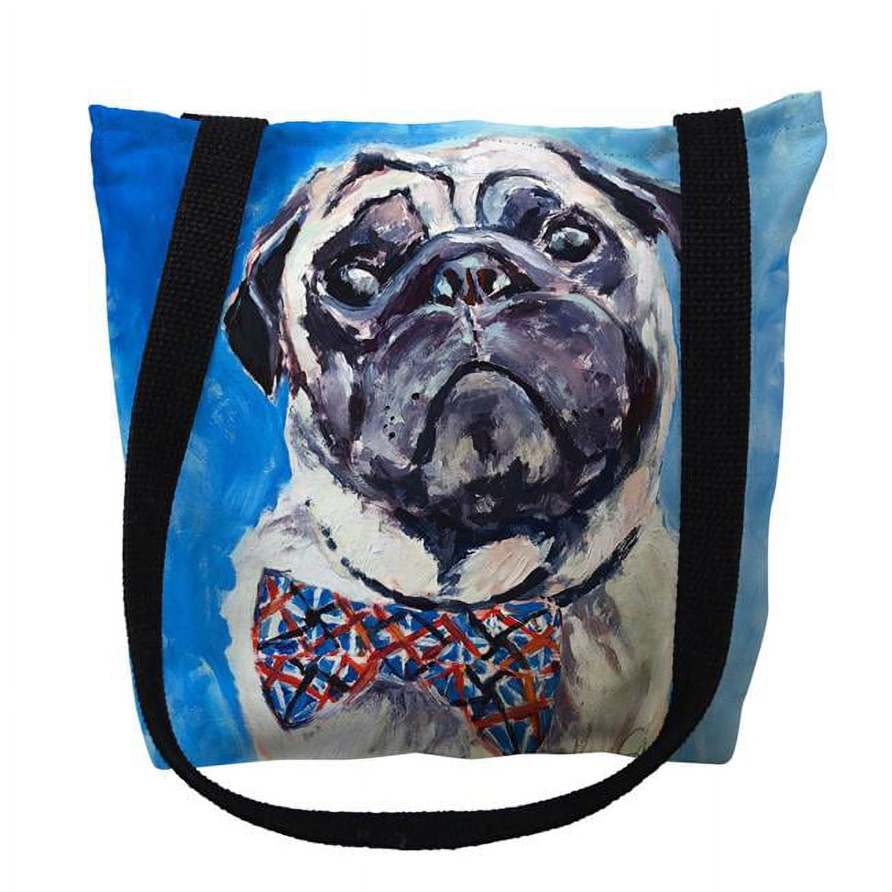 18 x 18 in. Gus Pug Tote Bag - Large
