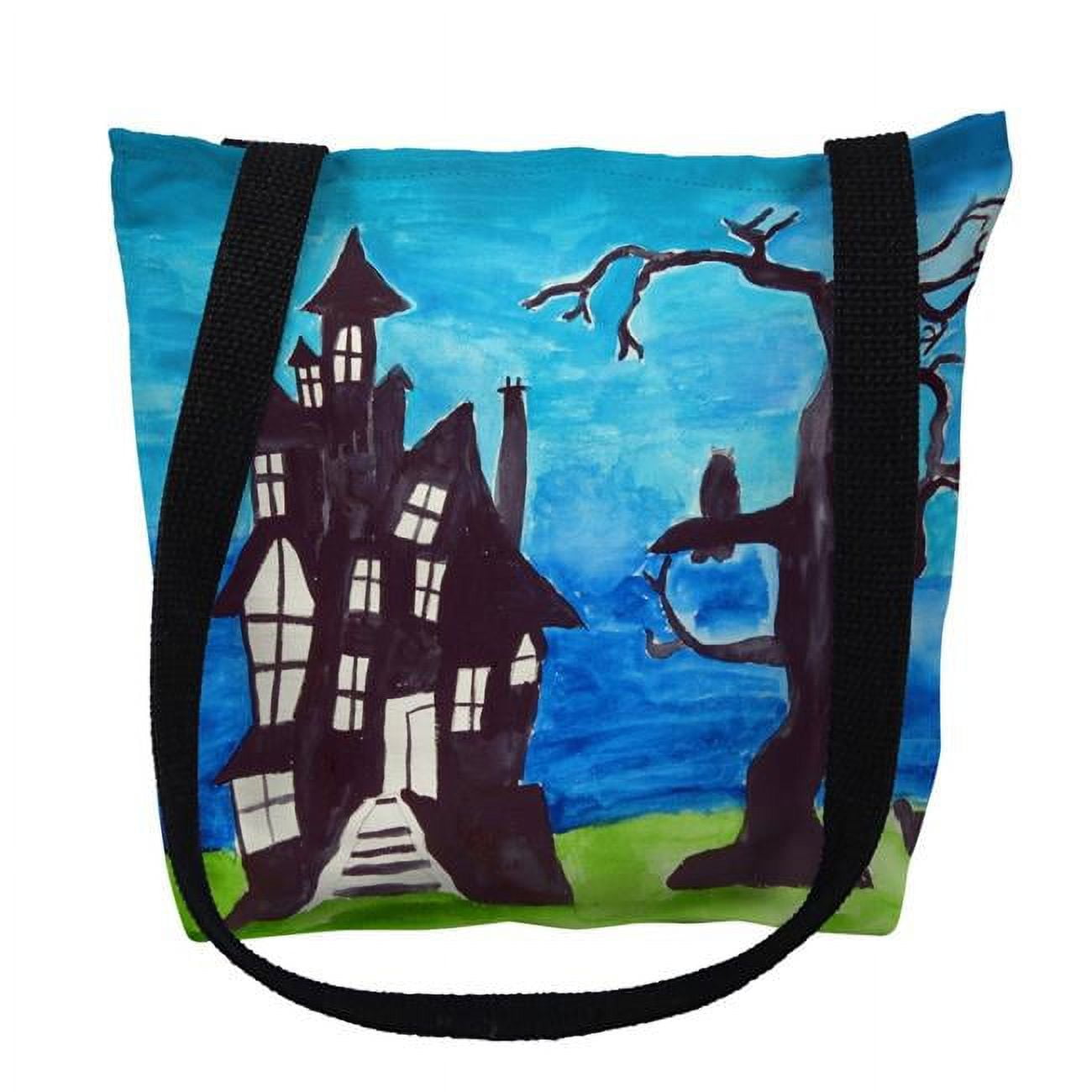 18 x 18 in. Haunted House Tote Bag - Large