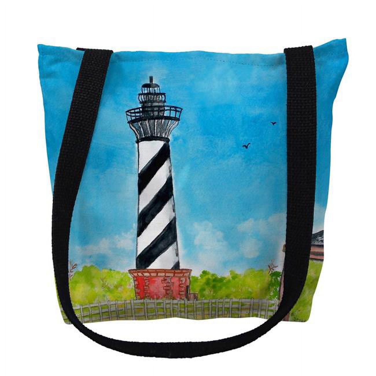 18 x 18 in. Hatteras Lighthouse, NC Tote Bag - Large