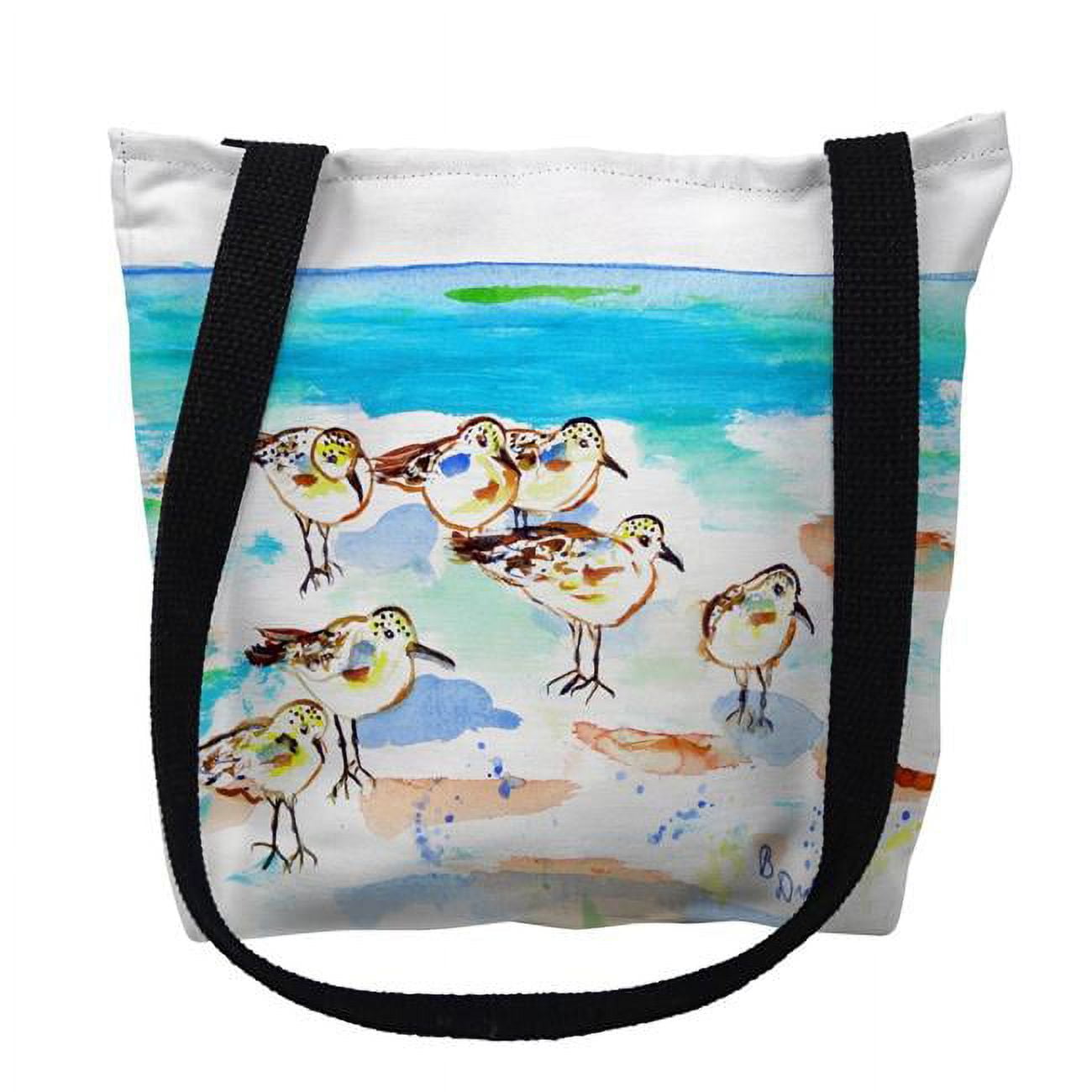 18 x 18 in. Seven Sanderlings Tote Bag - Large