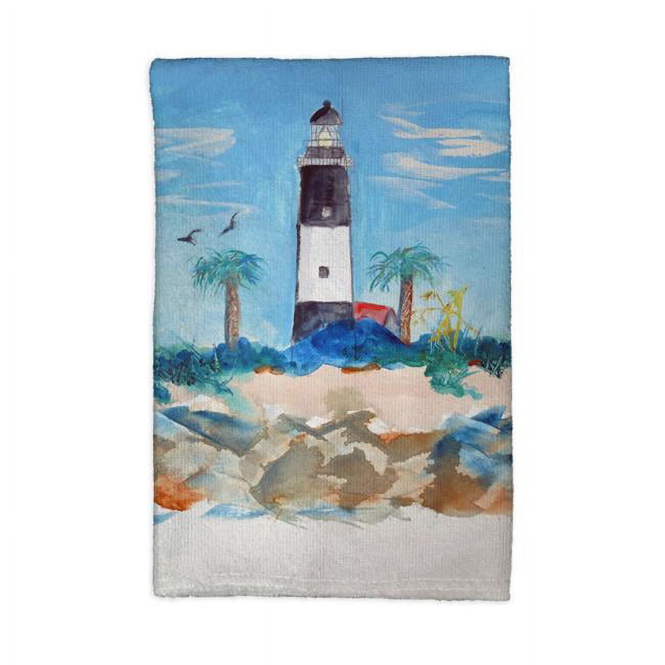 Picture of Betsydrake KT1121 16 x 25 in. Tybee Lighthouse, GA Kitchen Towel