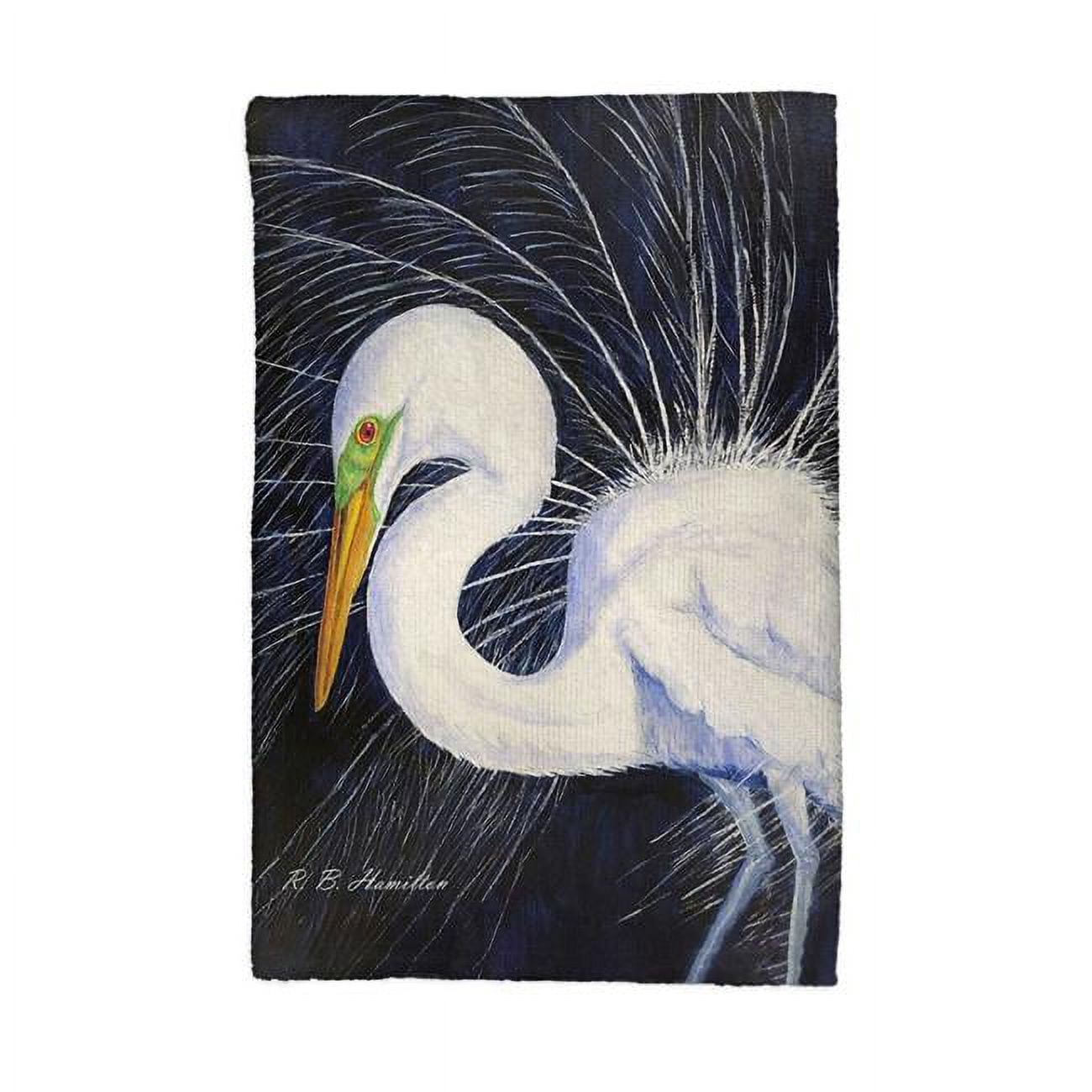 Picture of Betsydrake KT1155 16 x 25 in. Breeding Egret Kitchen Towel