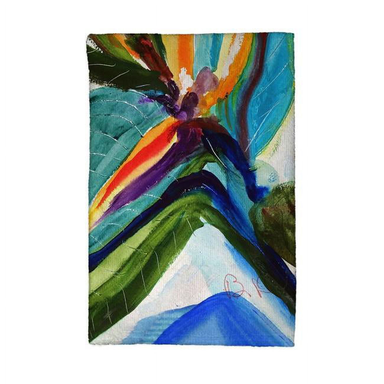 Picture of Betsydrake KT1161 16 x 25 in. Teal Paradise Kitchen Towel