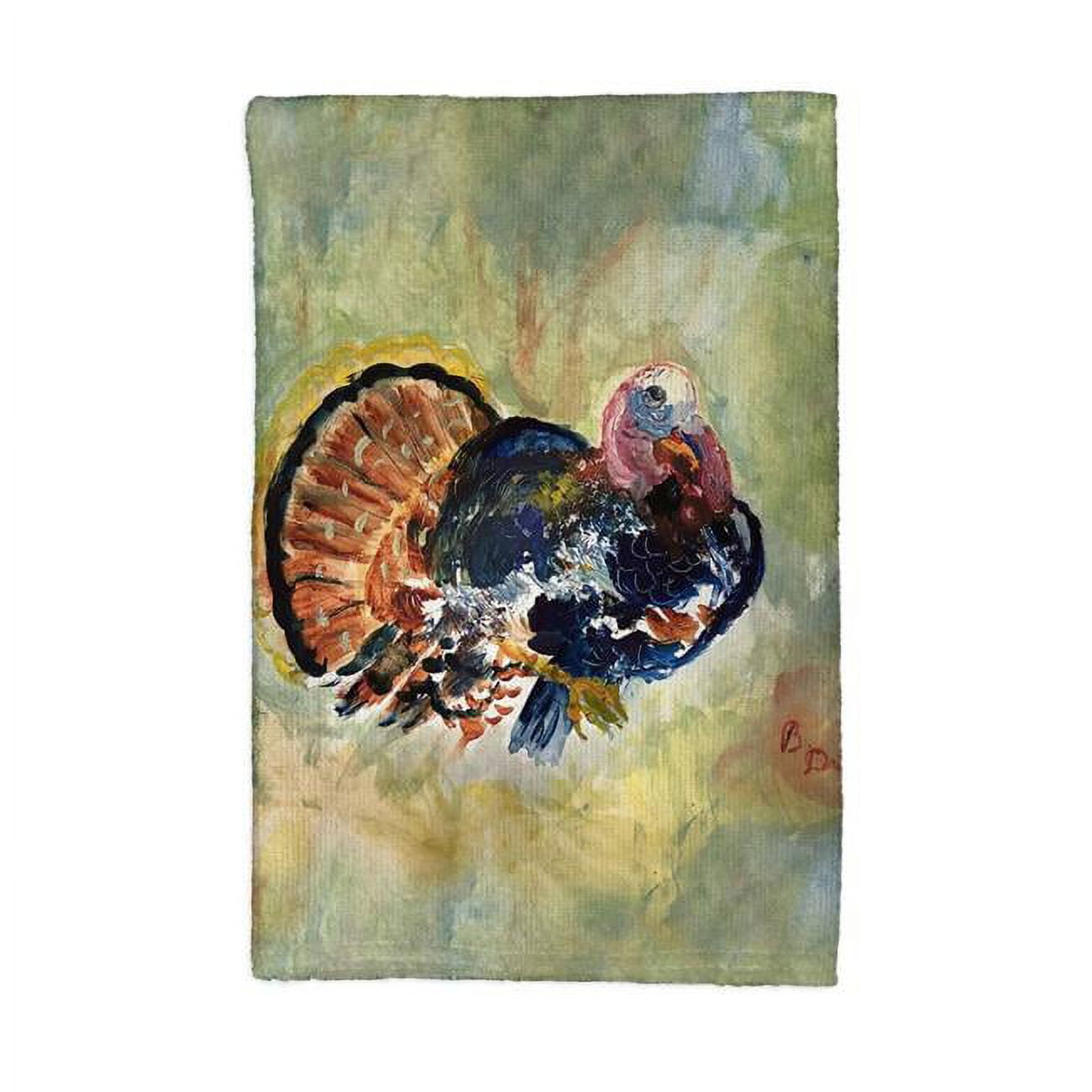 Picture of Betsydrake KT1165 16 x 25 in. Colorful Turkey Kitchen Towel