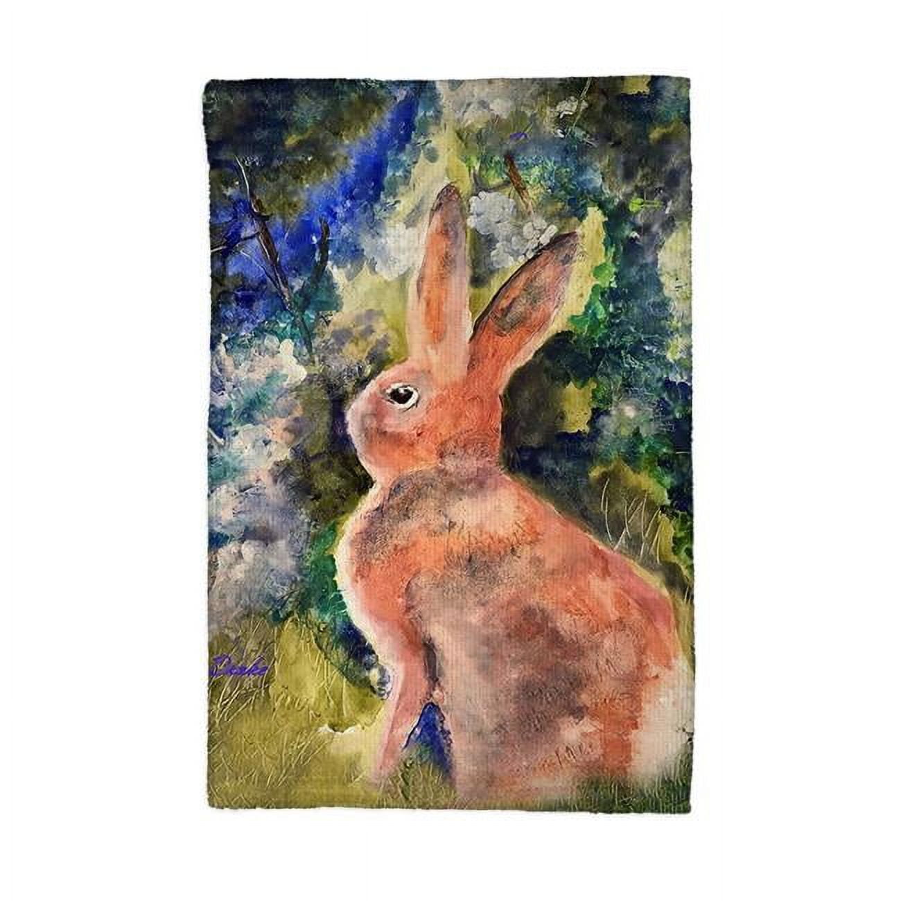 Picture of Betsydrake KT1174 16 x 25 in. Cottontail Rabbit Kitchen Towel