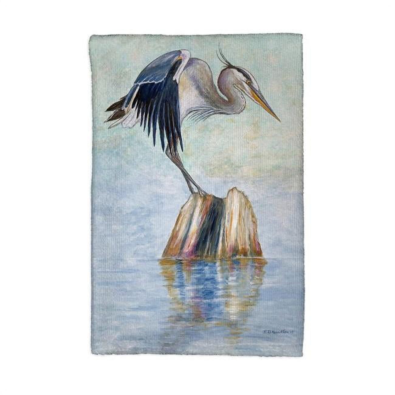 Picture of Betsydrake KT1175 16 x 25 in. Balancing Heron Kitchen Towel