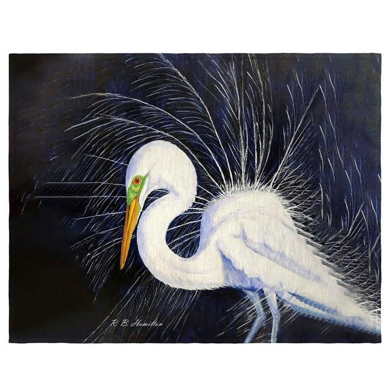 Picture of Betsydrake PM1155 14 x 18 in. Breeding Egret Place Mat - Set of 4
