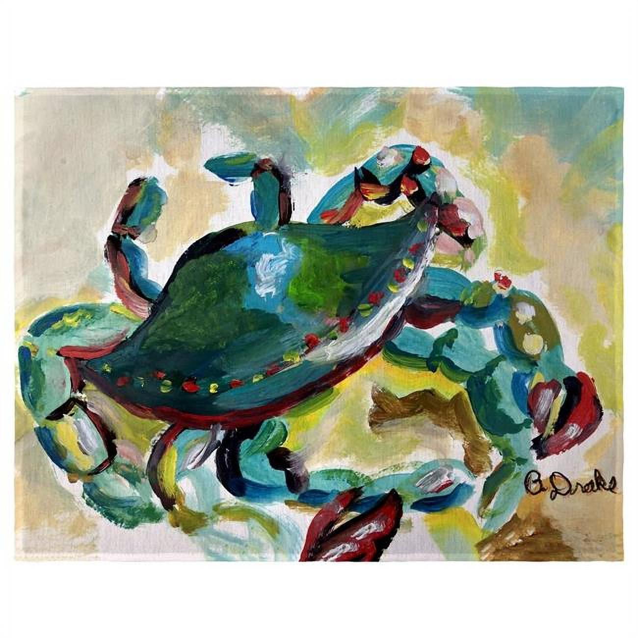 Picture of Betsydrake PM1166 14 x 18 in. Colorful Crab Place Mat - Set of 4