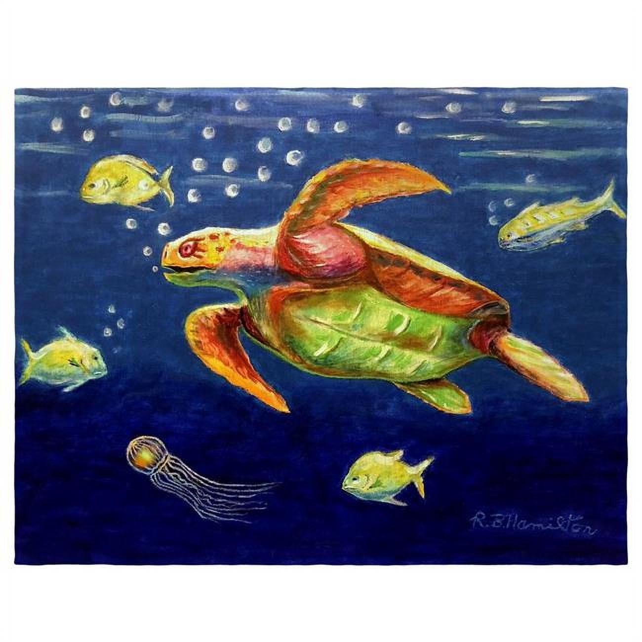 Picture of Betsydrake PM1168 14 x 18 in. Dicks Sea Turtle Place Mat - Set of 4