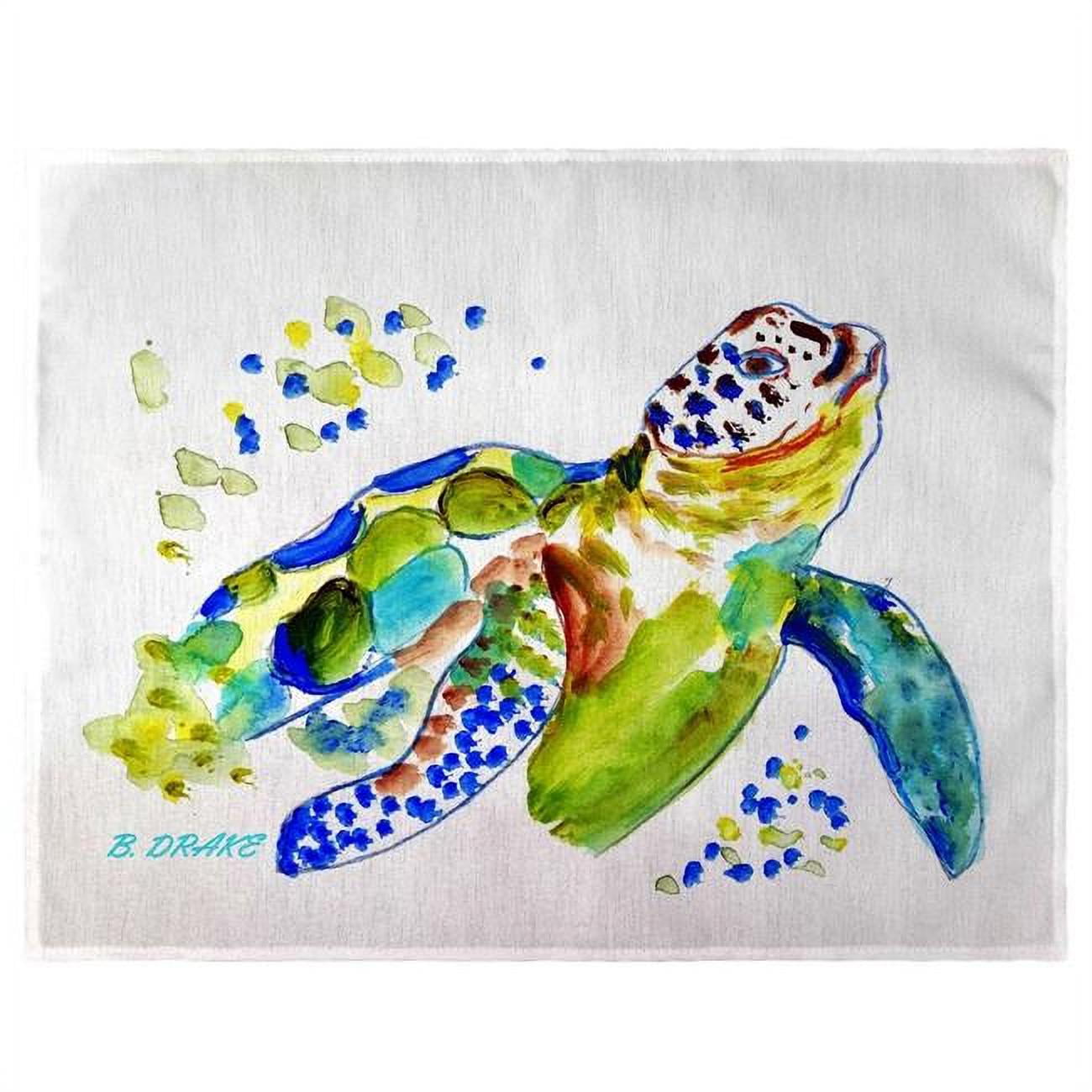 Picture of Betsydrake PM1170 14 x 18 in. Baby Sea Turtle Place Mat - Set of 4
