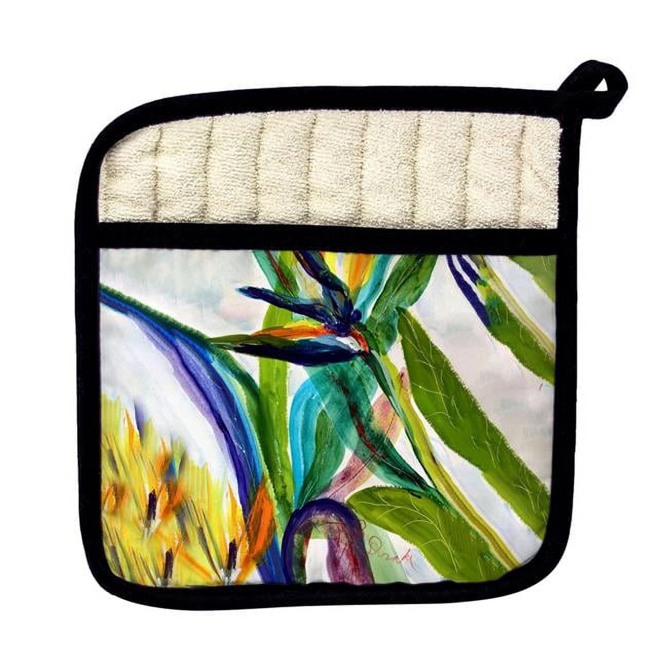 Picture of Betsydrake PT1162 Teal Paradise II Pot Holder