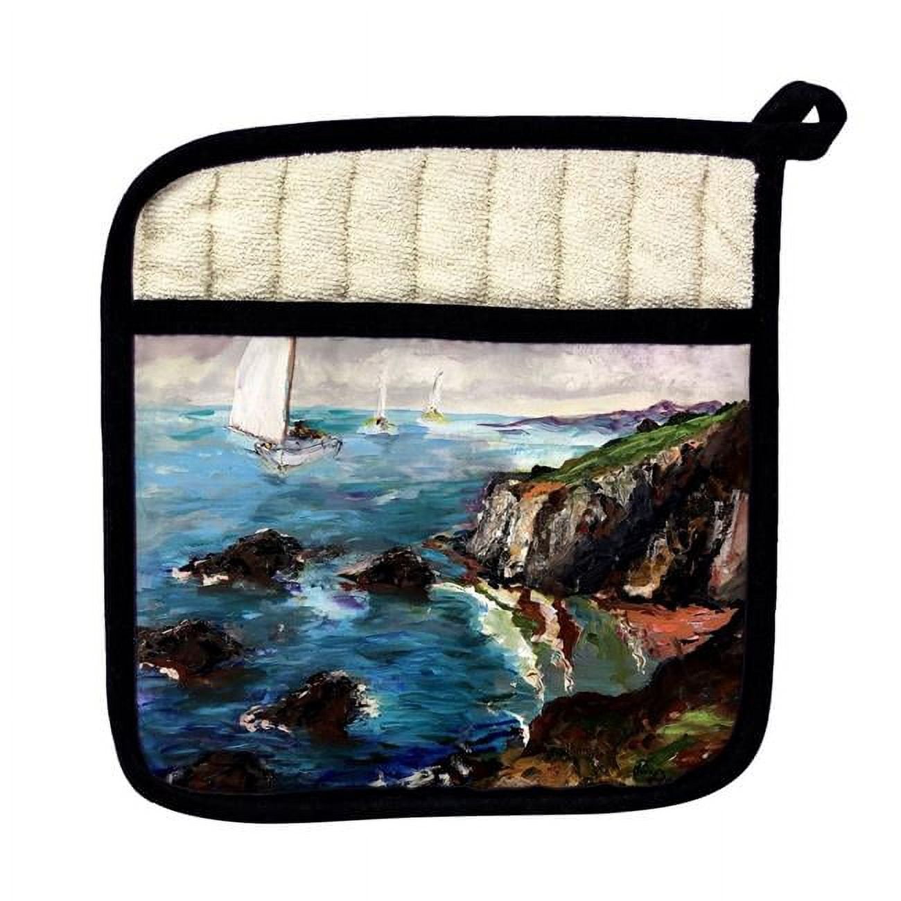Picture of Betsydrake PT1164 Sailing the Cliffs Pot Holder
