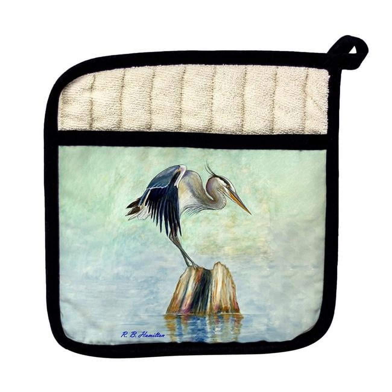 Picture of Betsydrake PT1175 Balancing Heron Pot Holder