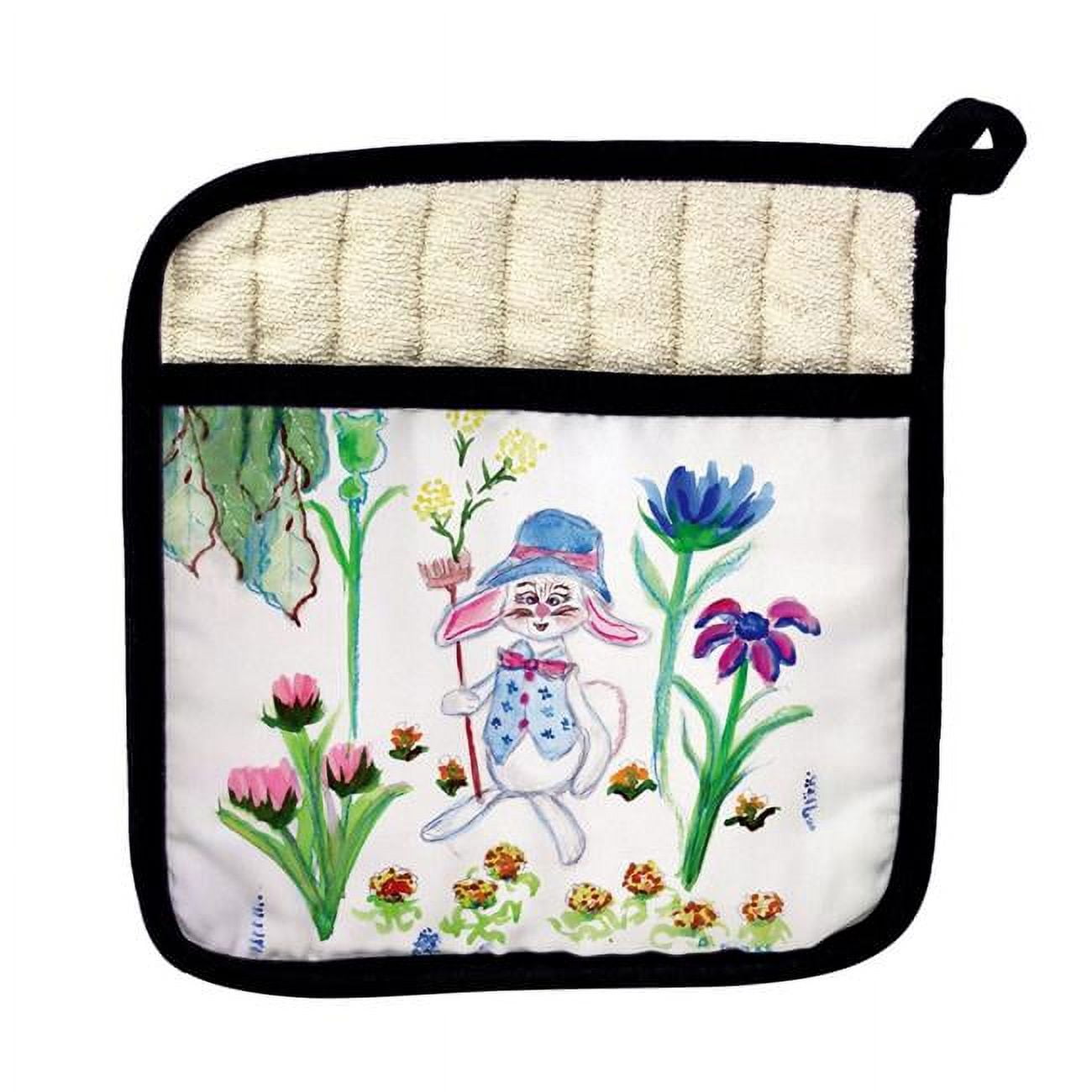 Picture of Betsydrake PT646 Mrs. Farmer Rabbit Pot Holder