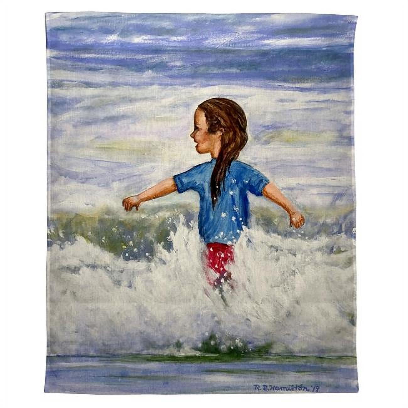 24 x 30 in. Girl in Surf Wall Hanging