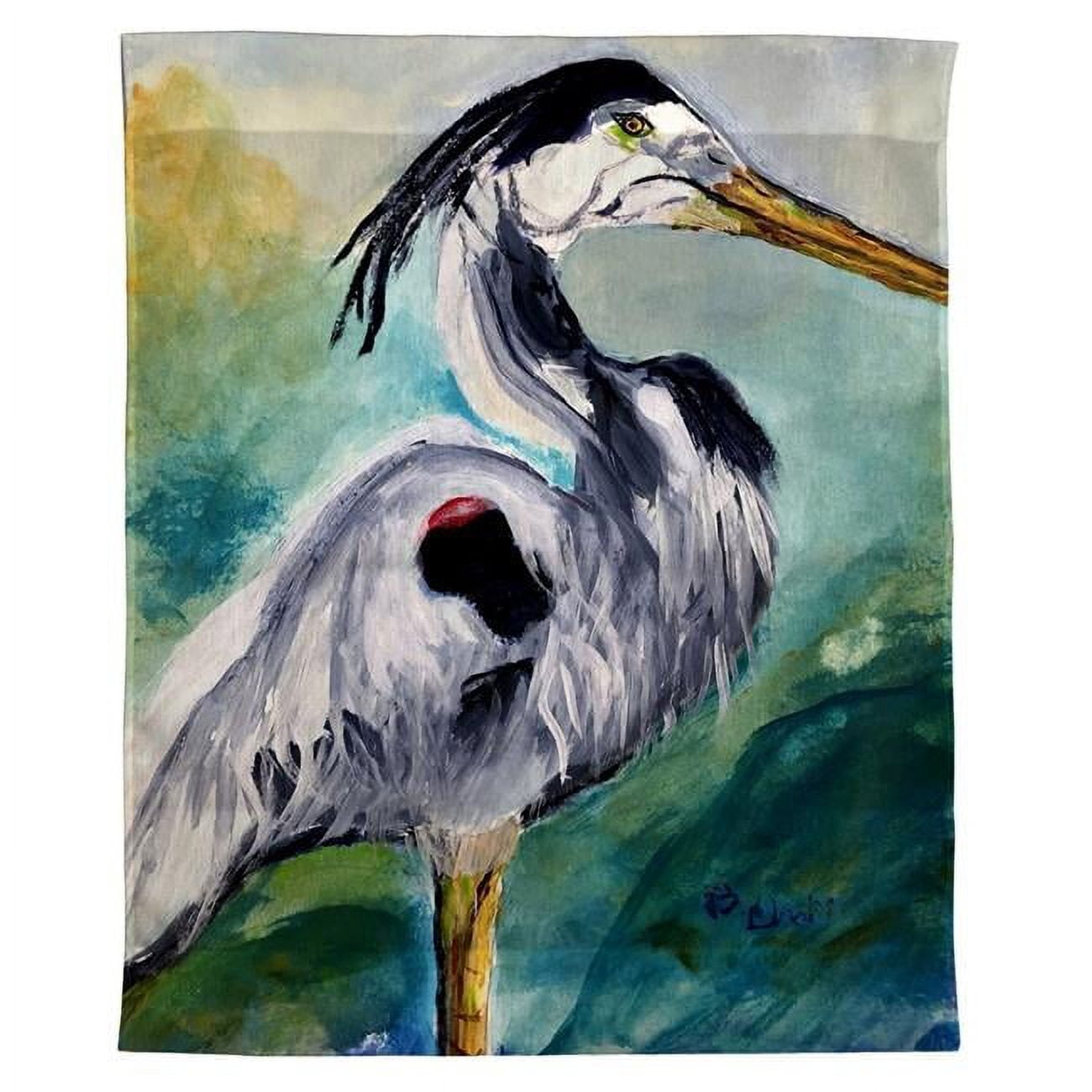 24 x 30 in. Betsys Blue Heron Wall Hanging