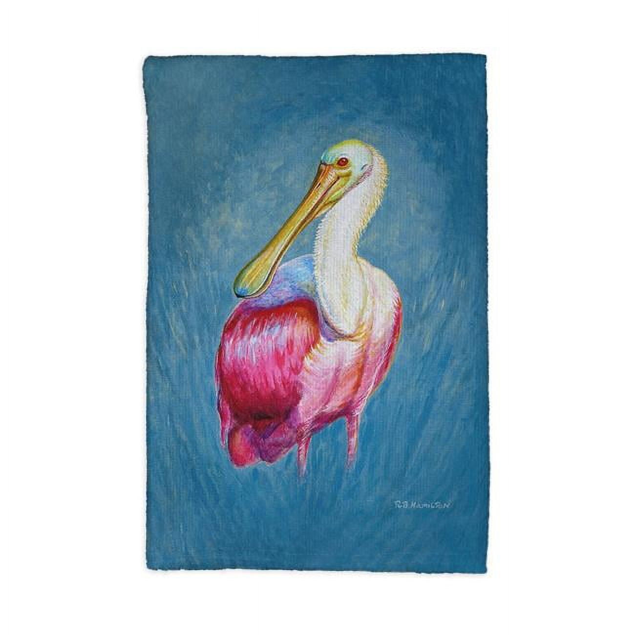 Picture of Betsydrake KT1132 16 x 25 in. Spoonbill Portrait Kitchen Towel