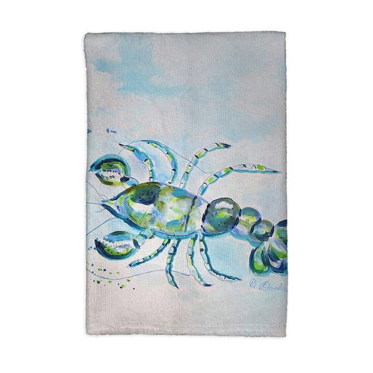 Picture of Betsydrake KT1140 16 x 25 in. Blue Crayfish Kitchen Towel