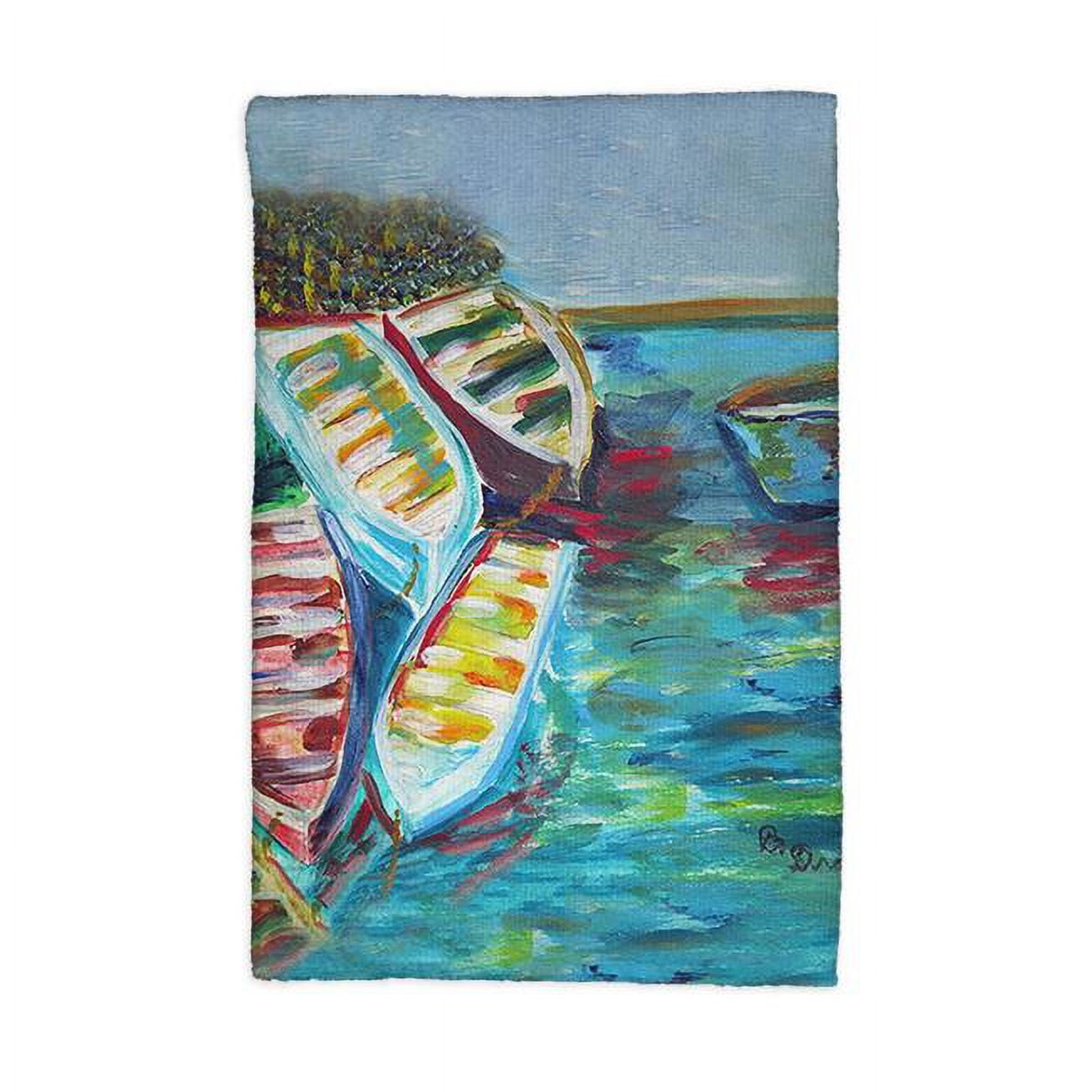 Picture of Betsydrake KT1142 16 x 25 in. Six Rowboats Kitchen Towel