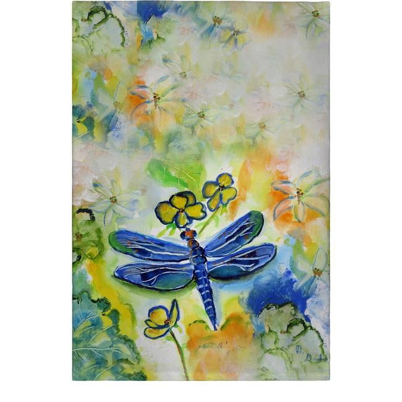 Picture of Betsydrake GT817 20 x 20 in. Dragonflys Garden Guest Towel