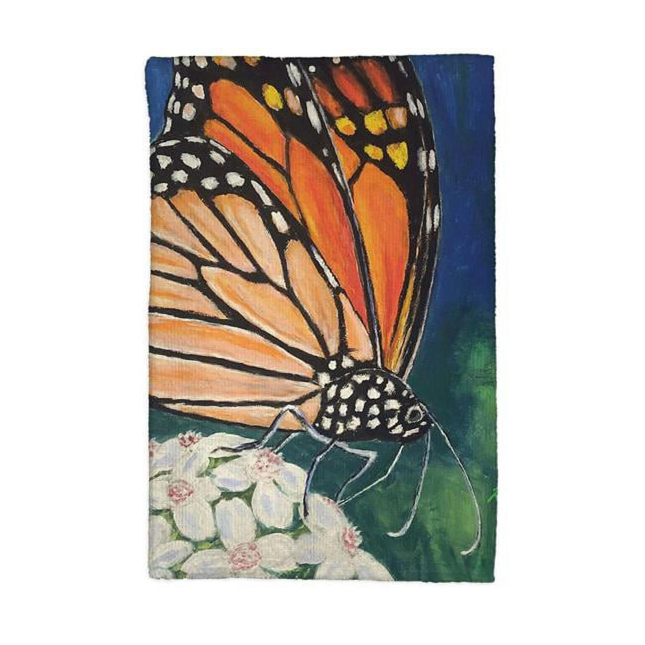 Picture of Betsydrake KT1212 16 x 25 in. Monarch & Flower Kitchen Towel