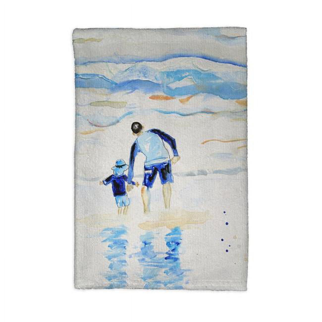 Picture of Betsydrake KT897 16 x 25 in. Facing the Waves Kitchen Towel