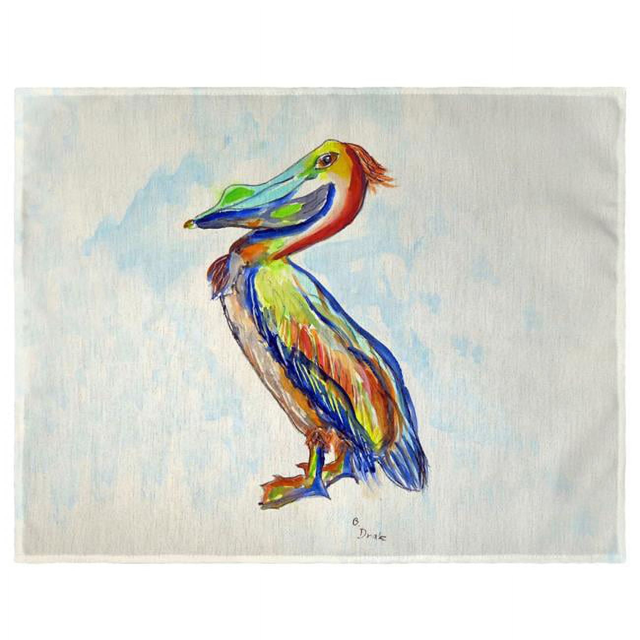 Picture of Betsydrake PM985A 14 x 18 in. Sylvester Pelican Place Mat - Set of 4