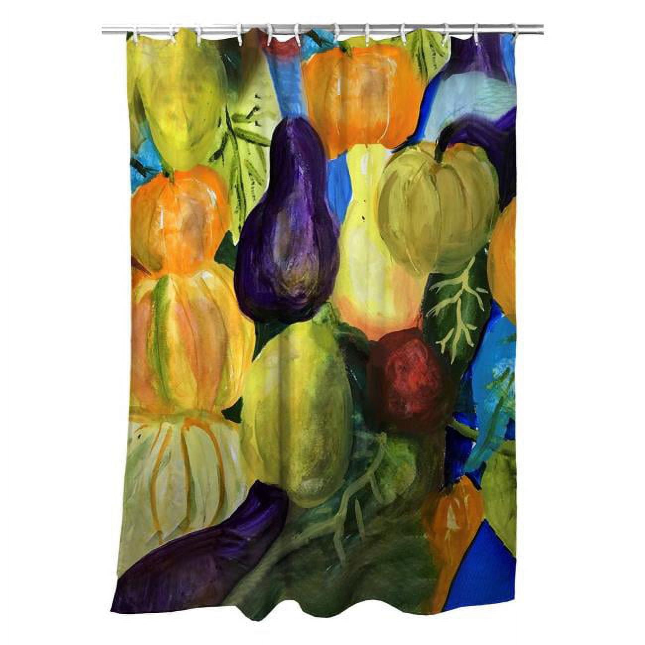 Picture of Betsydrake SH1159 71 x 74 in. Gourds II Shower Curtain