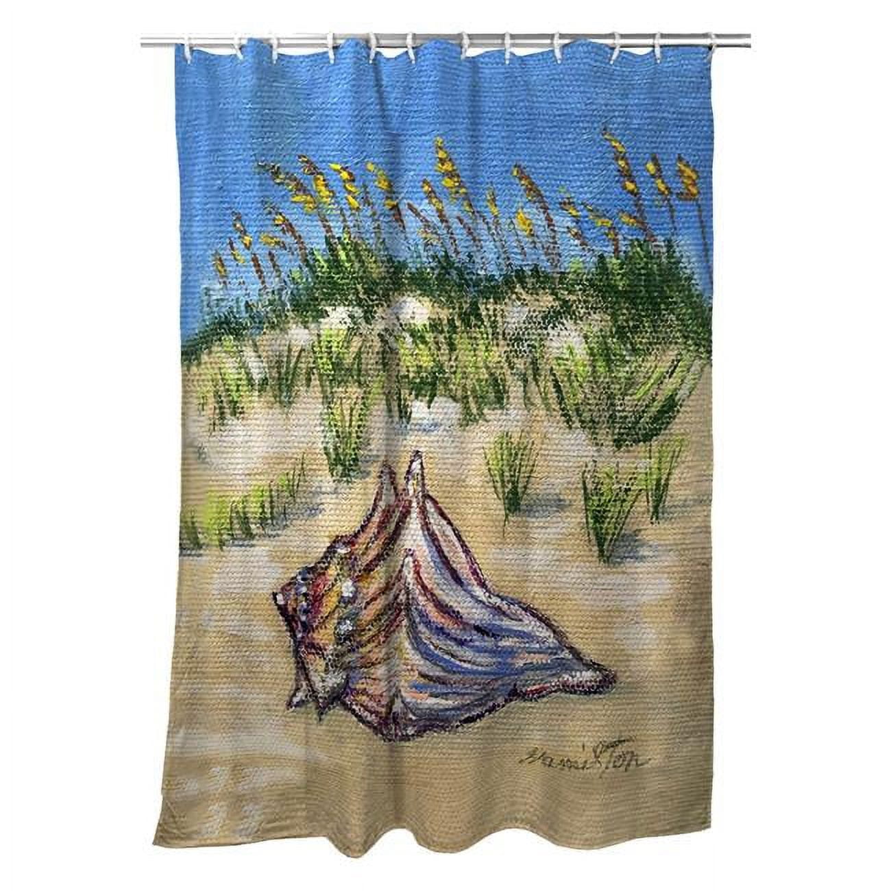 Picture of Betsydrake SH1167 71 x 74 in. Conch Found Shower Curtain