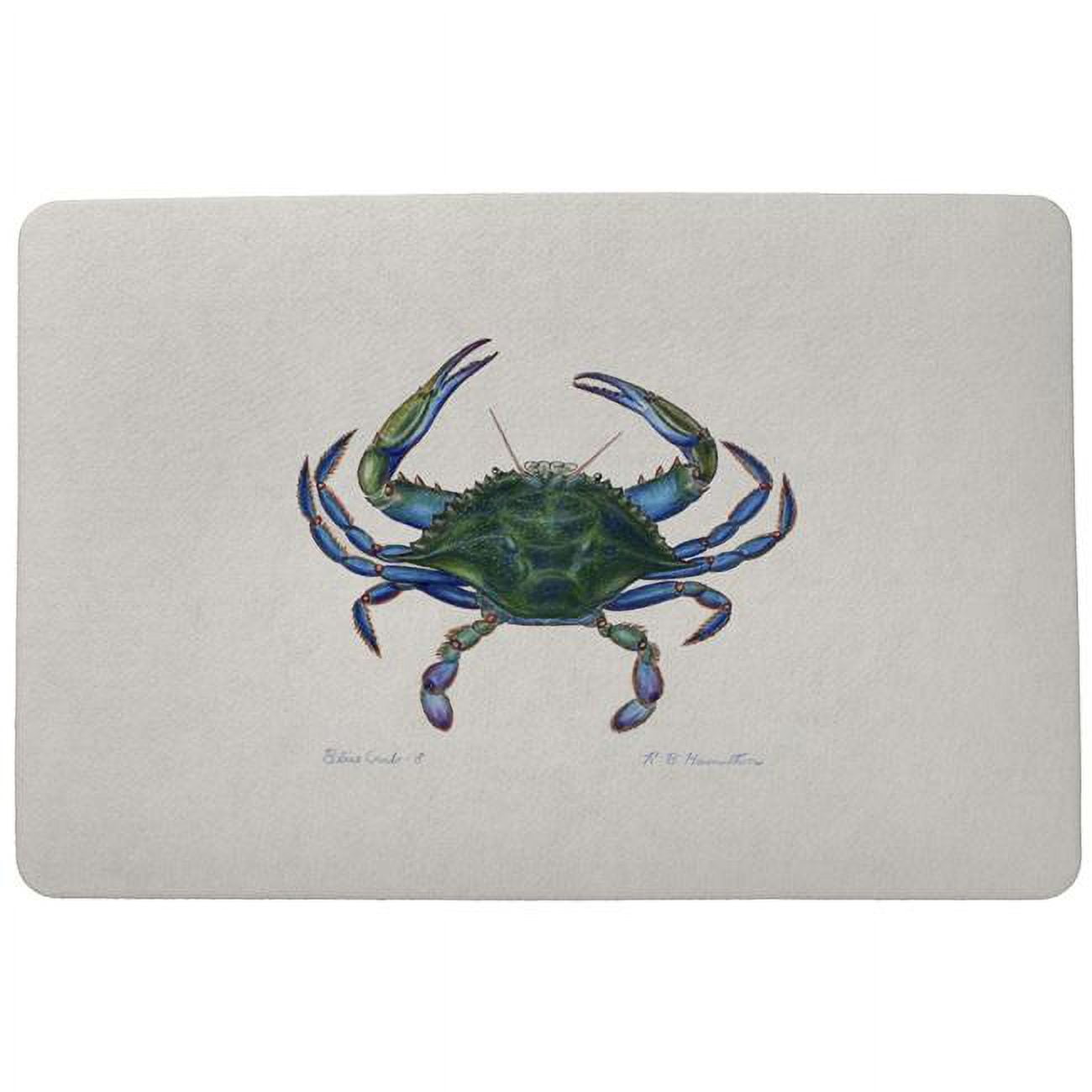 Picture of Betsydrake DM005 18 x 26 in. Male Crab Door Mat -